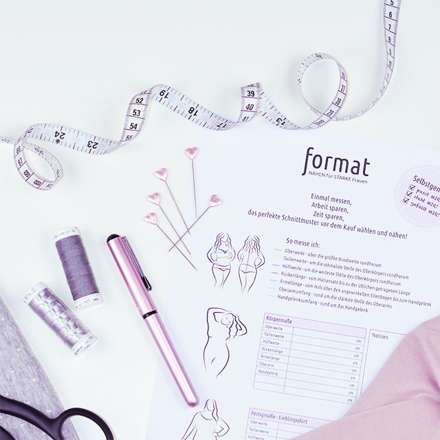 Deine persönliche Maßtabelle für große Größen