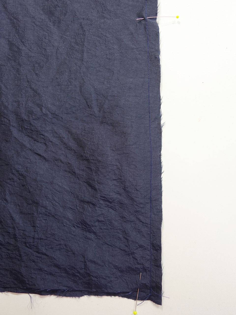 Überschüssige Weite abstecken