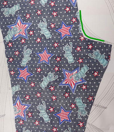 Schrittweite bei einem Hosenschnittmuster angleichen