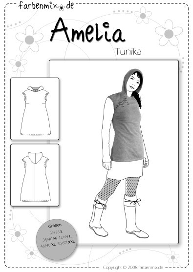 Schnittmuster Tunikashirt Amelia