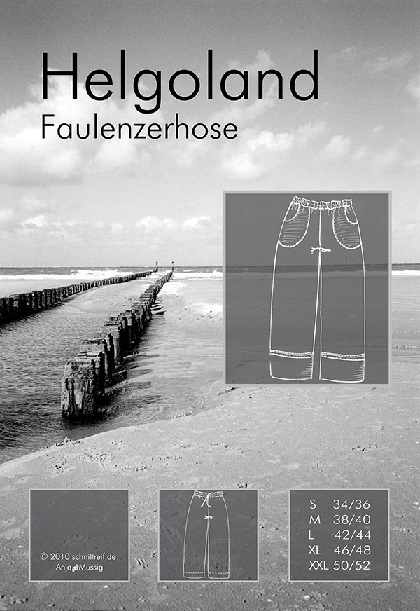 Schnittmuster Faulenzer-/Wellnesshose Helgoland