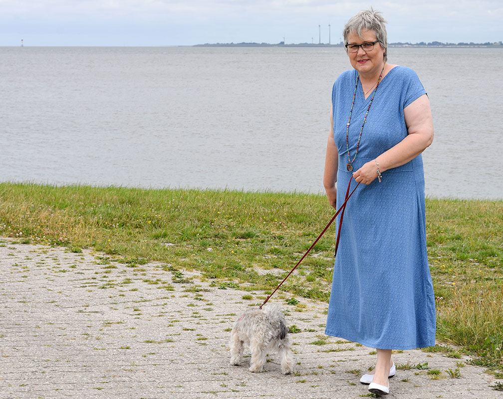 Sommerkleid mit Wickeloberteil: Amber plus