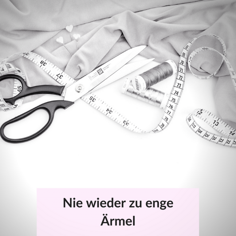 Schnittmusteranpassung – Ärmelweite