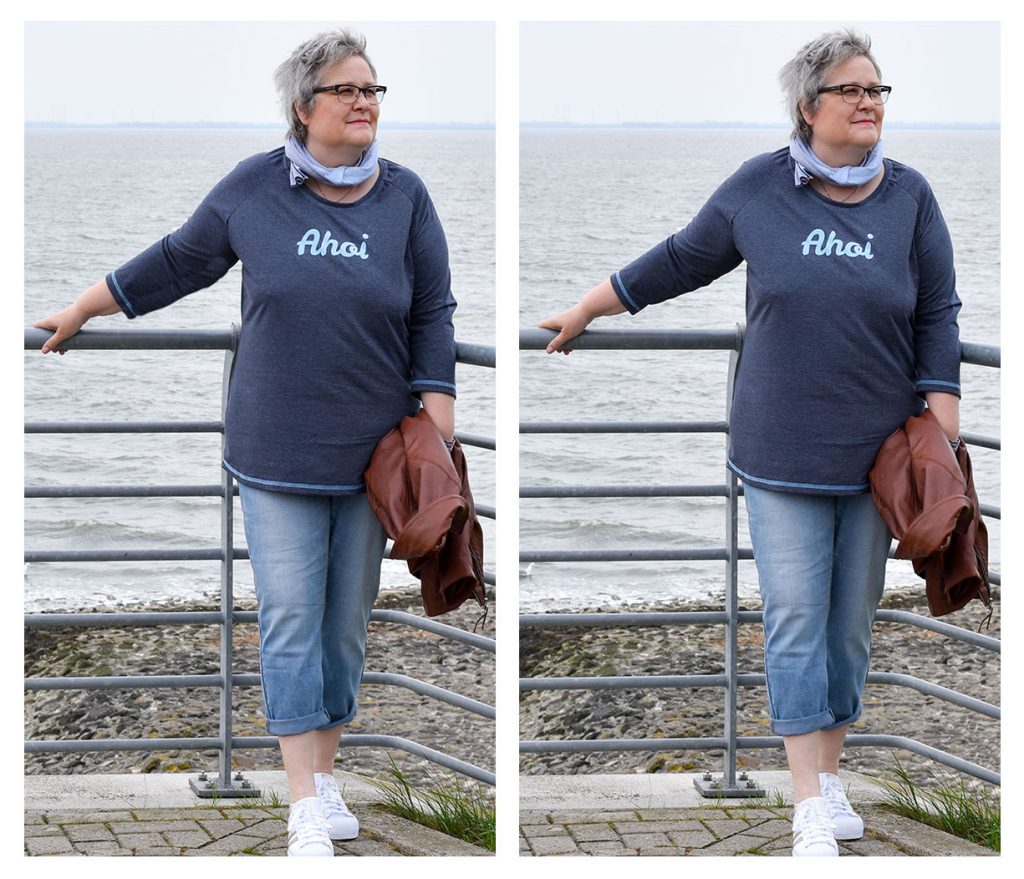 Ärmelweite bei großen Größen anpassen