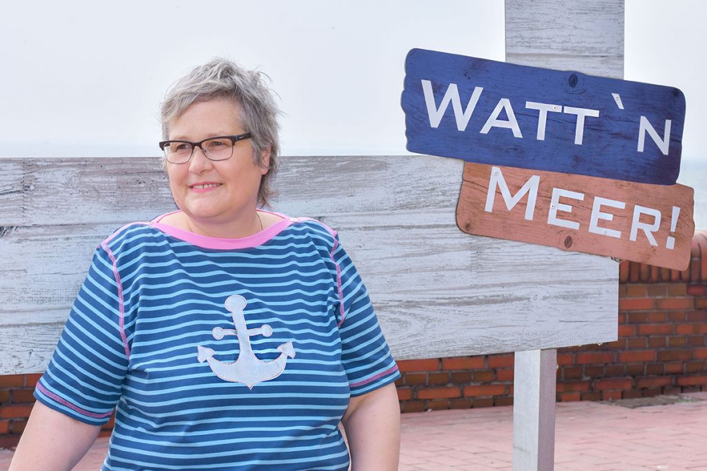 Plottmotiv Anker für maritime Mode in großen Größen