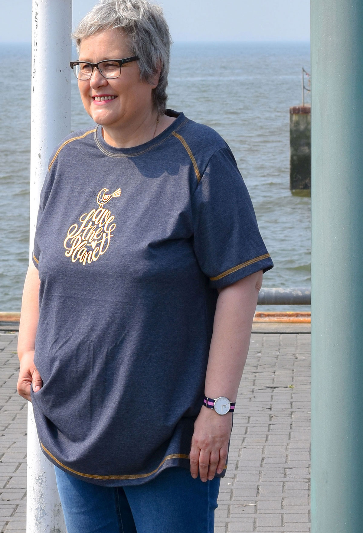Big Lady-Pepe mit goldenem Plottmotiv