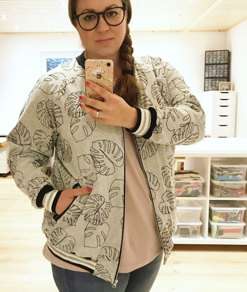 Blousons mit großem Muster für plus size Größen nähen