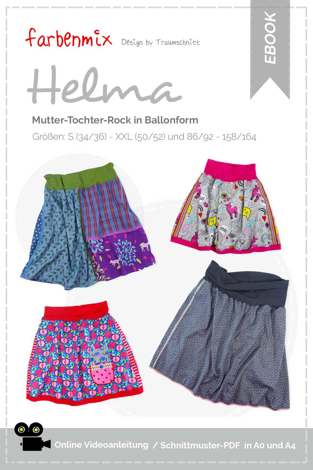 Plus Size Rock Schnittmuster Helma bei farbenmix.de