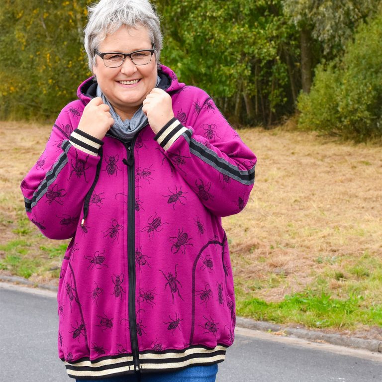 Nähtipps für Sweatjacken – mit großen Mustern für große Größen nähen – Hot oder Flop?