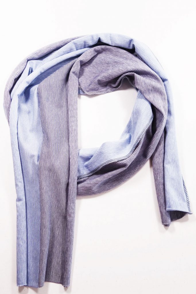 Schal aus Jerseyresten nähen