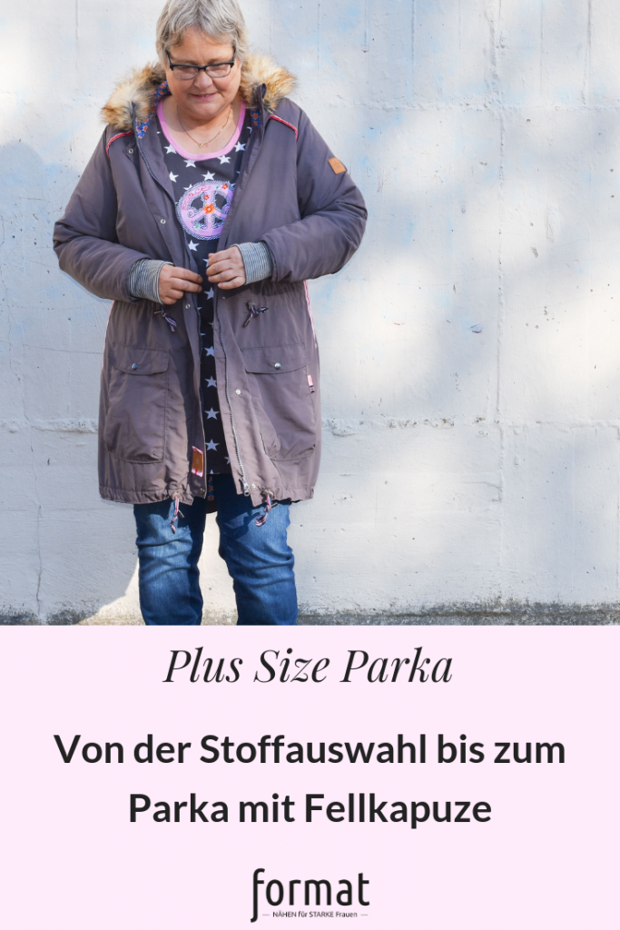 Schnittmuster Plus Size Parka mit Fellkragen nähen