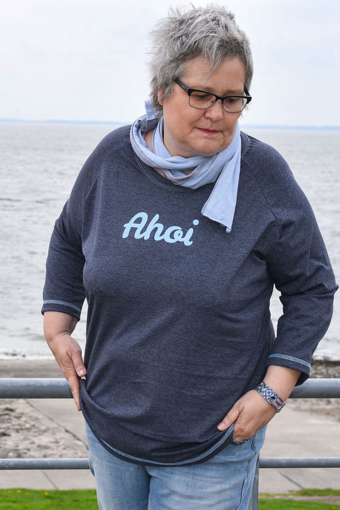 Schal für plus size Mode selber nähen