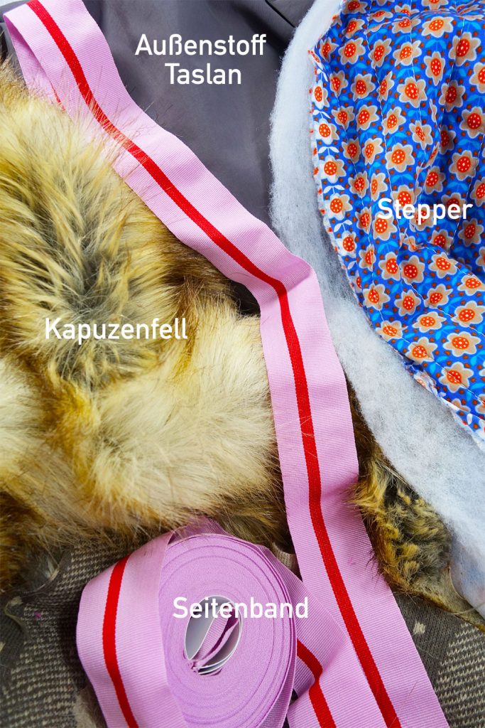 Parka mit Fellkapuze und Eyecatchern