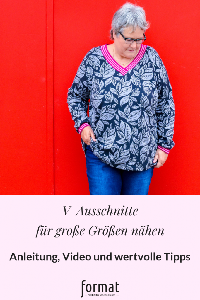 V-Ausschnitt nähen, Tipps und Videoanleitung