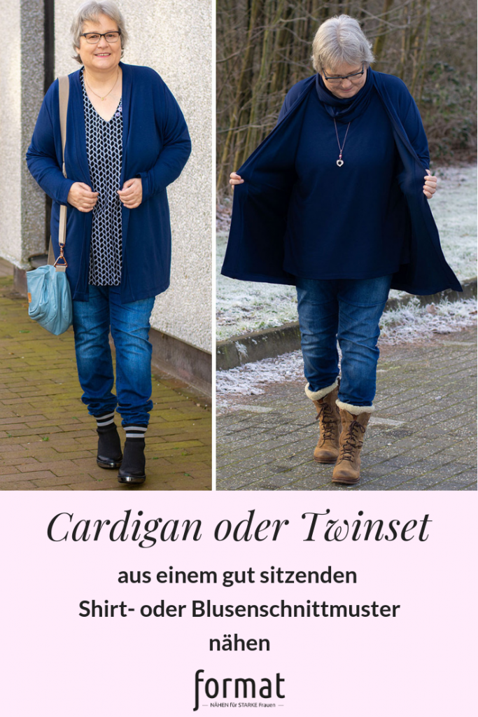 Tutorial Cadigan oder Twinset nähen