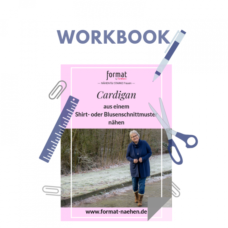 So einfach: Cardigan aus einem Shirt- oder Blusenschnittmuster nähen