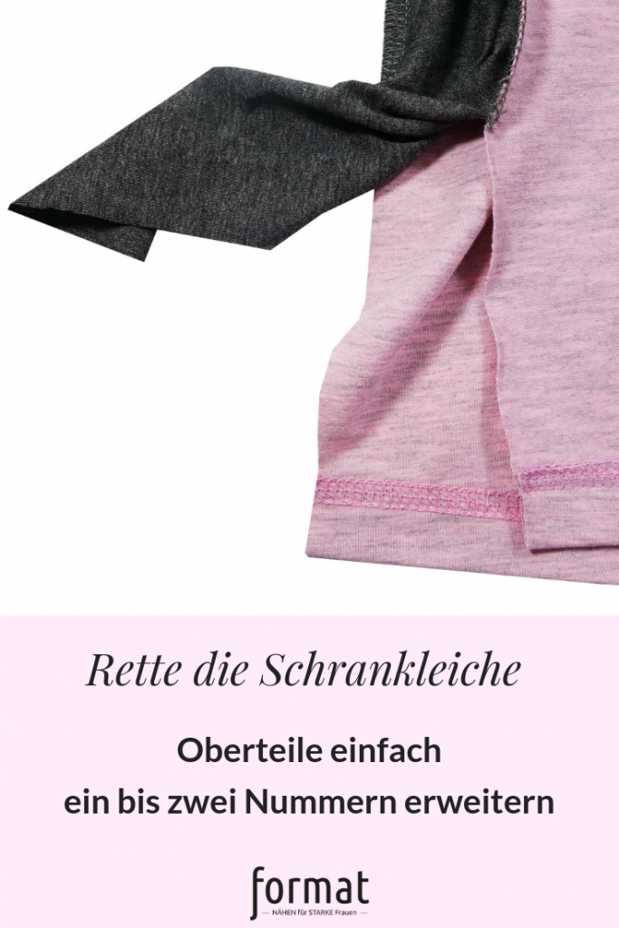 Zu enges Shirt passend nähen