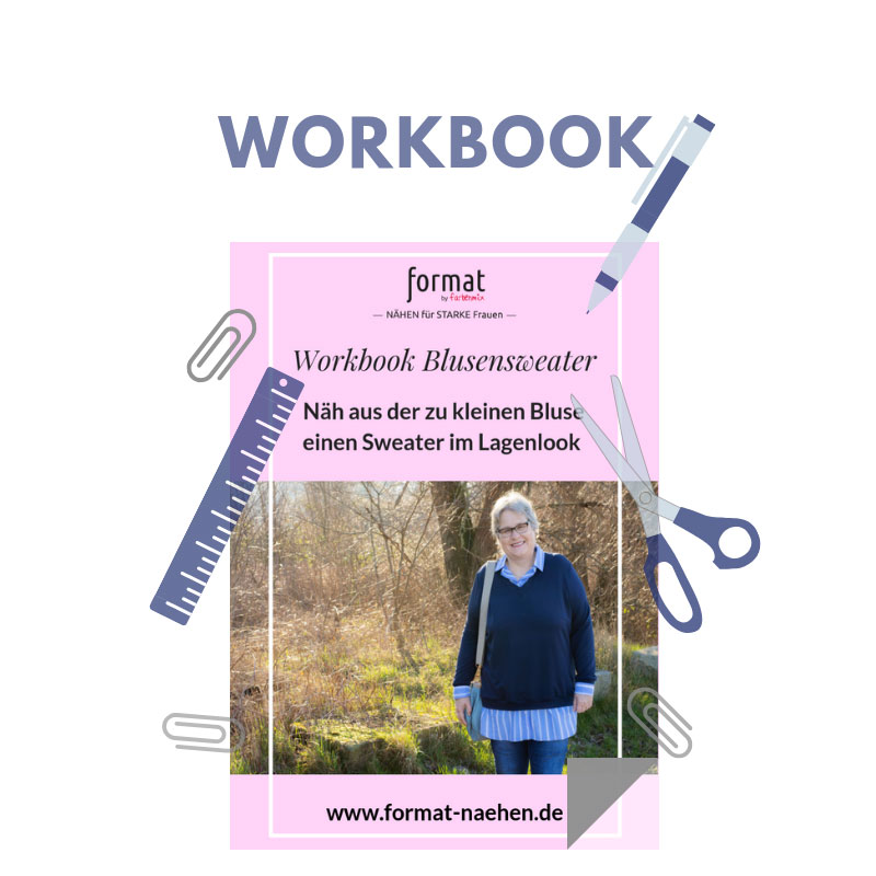 Aus Bluse und Sweater einen tollen Lagenlook nähen