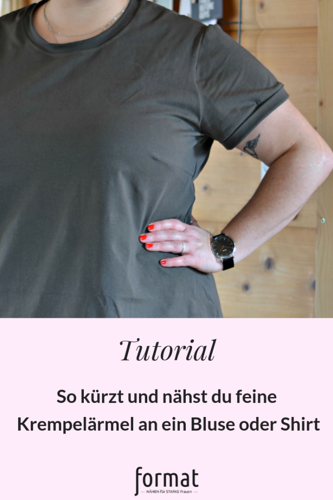 Umschlagbündchen für kurze Ärmel nähen