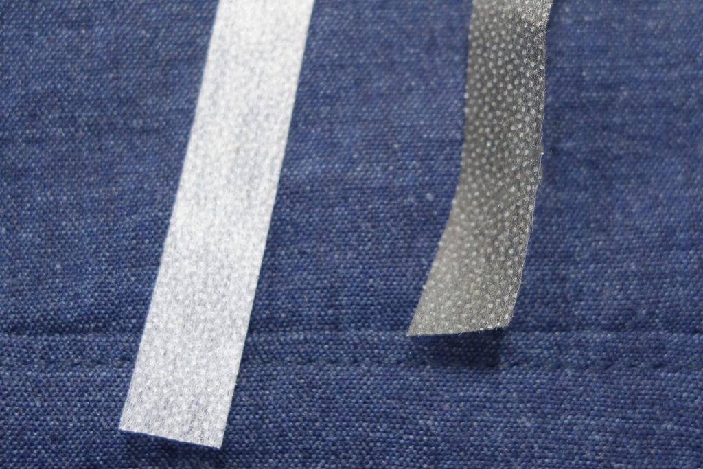 Nahtband in schwarz und in weiß