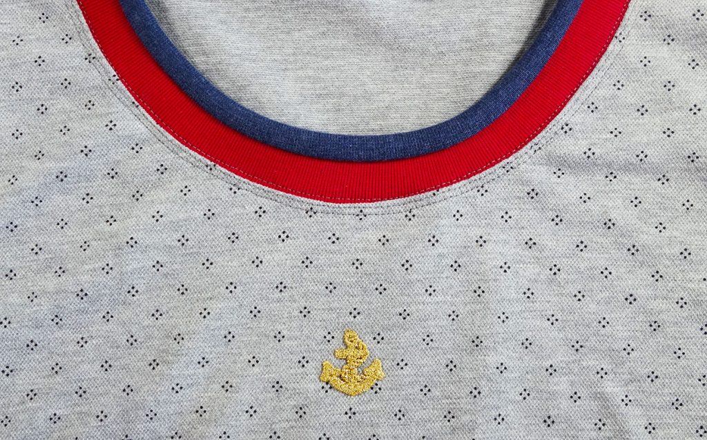 Bündchen an ein Shirt nähen