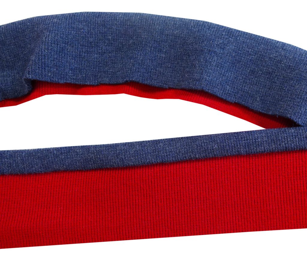 Zweifarbige Bündchen nähen