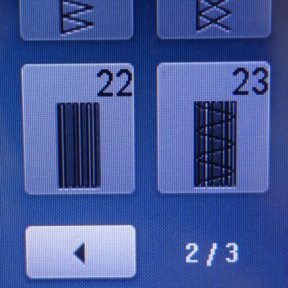 Nähmaschine - Stiche zum Flicken