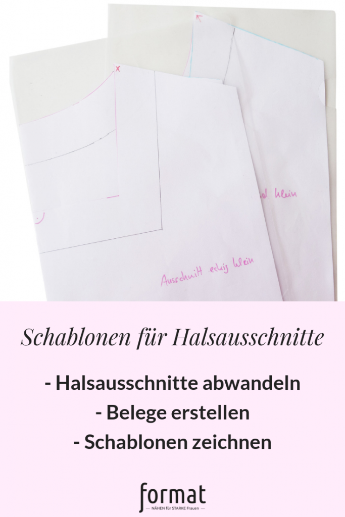Halsausschnitte variieren und nach Schablone zuschneiden