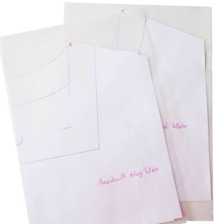 Kennst du Schablonen für den Halsausschnitt?