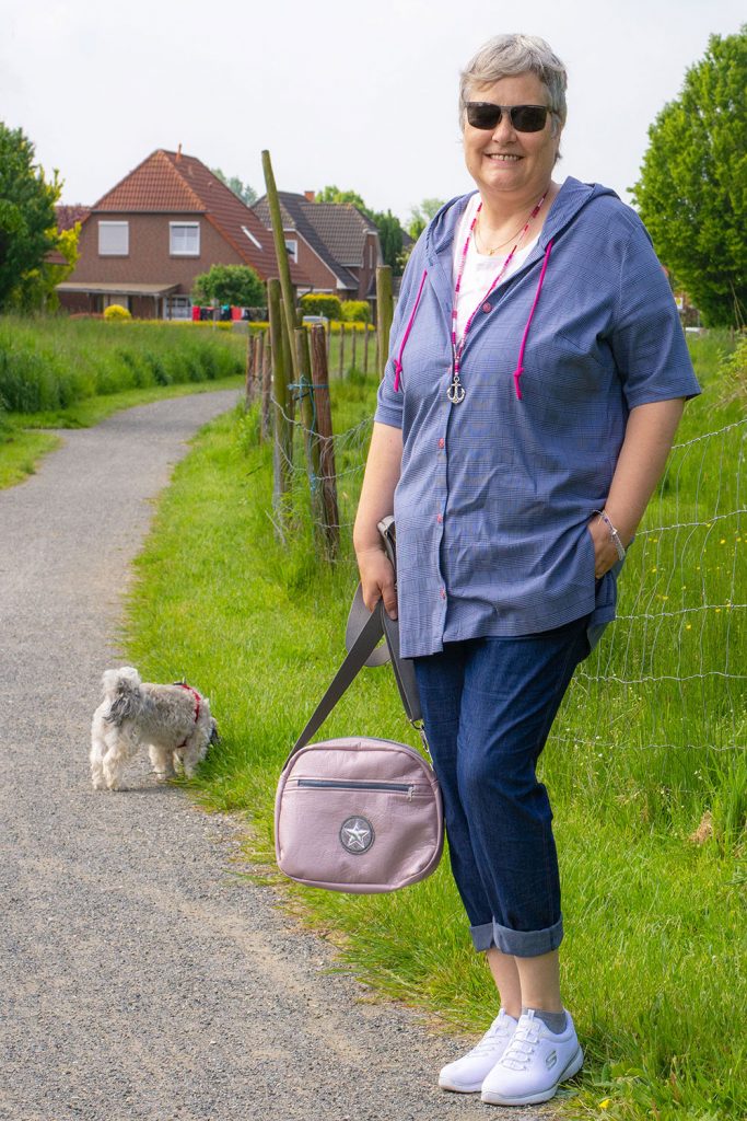 Lässige Hemdbluse für große Größen nähen