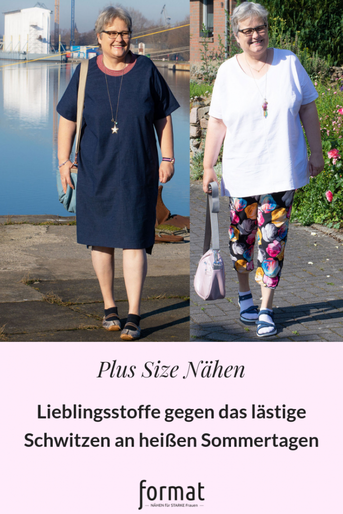 Sommerstoffe für große Größen gegen Schwitzen