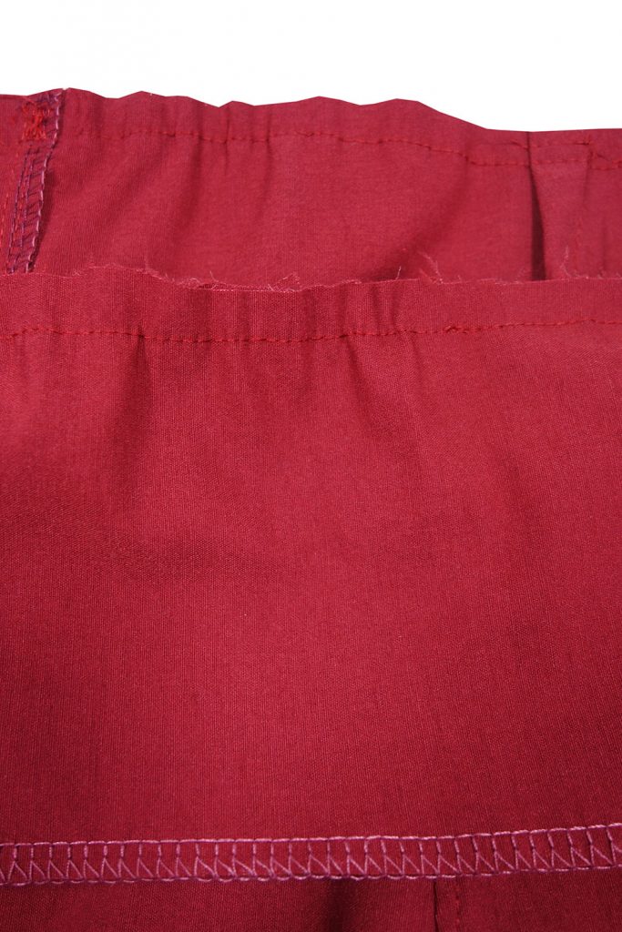 Bundstreifen an eine Hose nähen